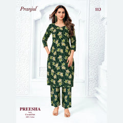 Pranjul Brand - Cotton Co - Ord Set - P113