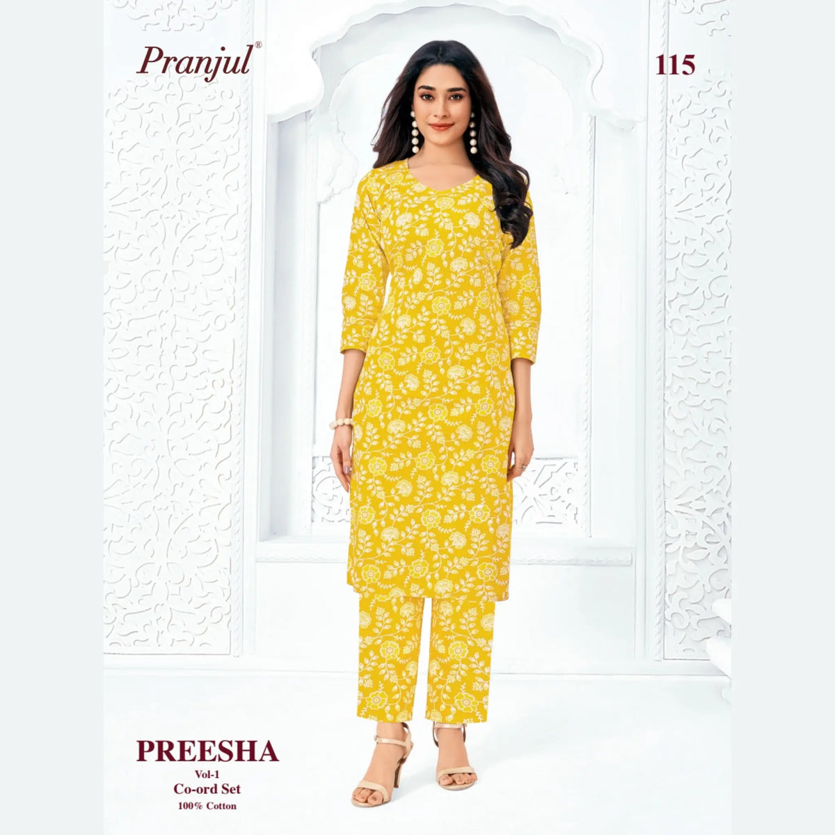 Pranjul Brand - Cotton Co - Ord Set - P115
