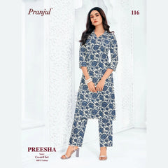 Pranjul Brand - Cotton Co - Ord Set - P116