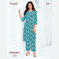 Pranjul Brand - Cotton Co - Ord Set - P118