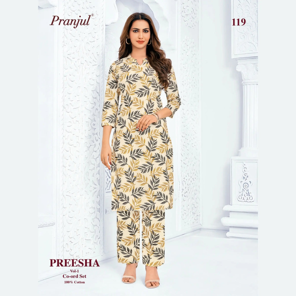 Pranjul Brand - Cotton Co - Ord Set - P119