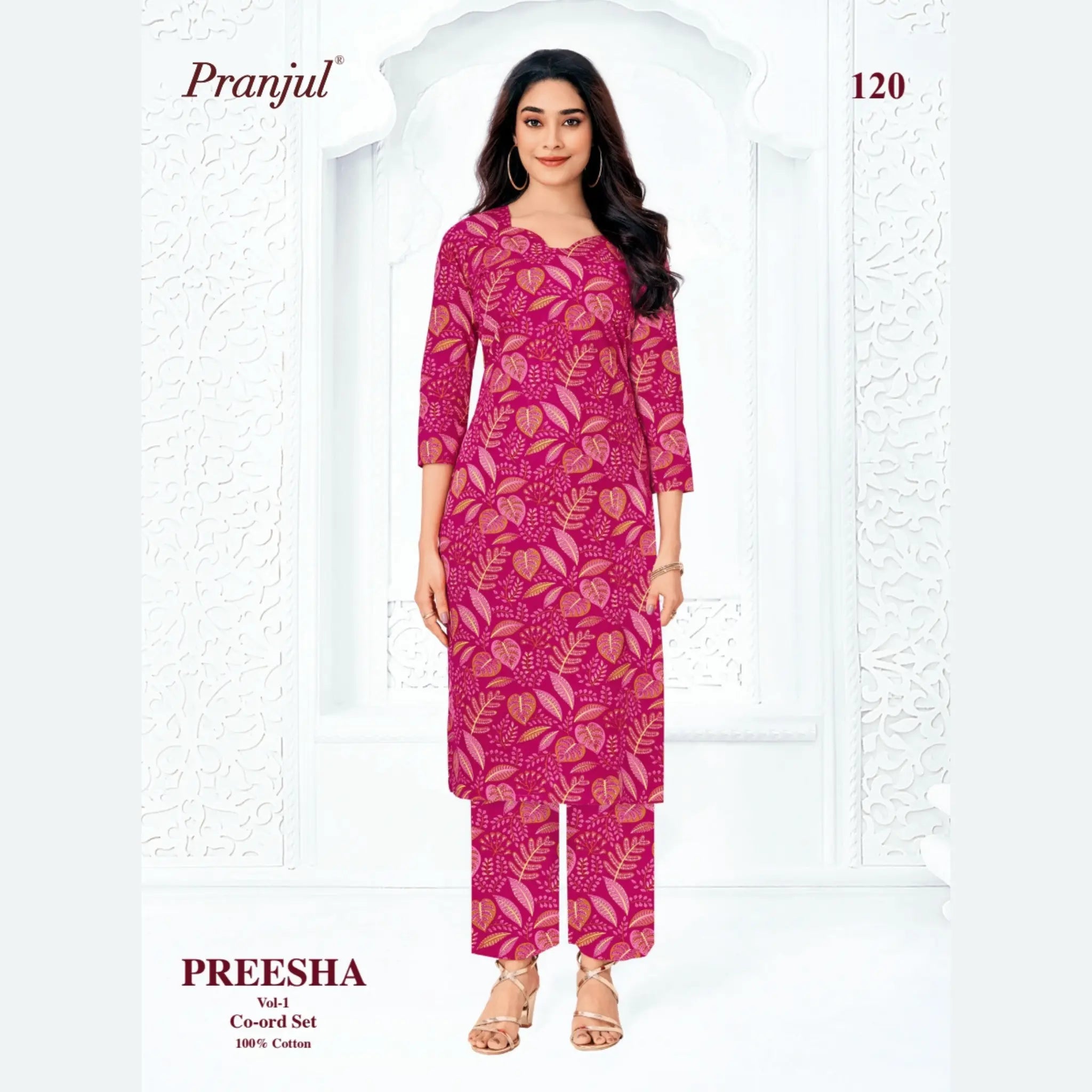 Pranjul Brand - Cotton Co - Ord Set - P120
