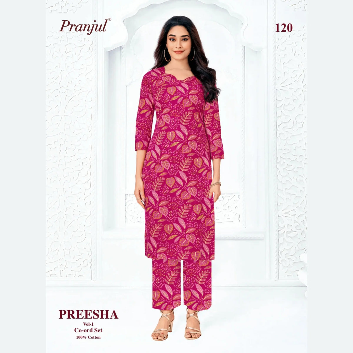 Pranjul Brand - Cotton Co - Ord Set - P120