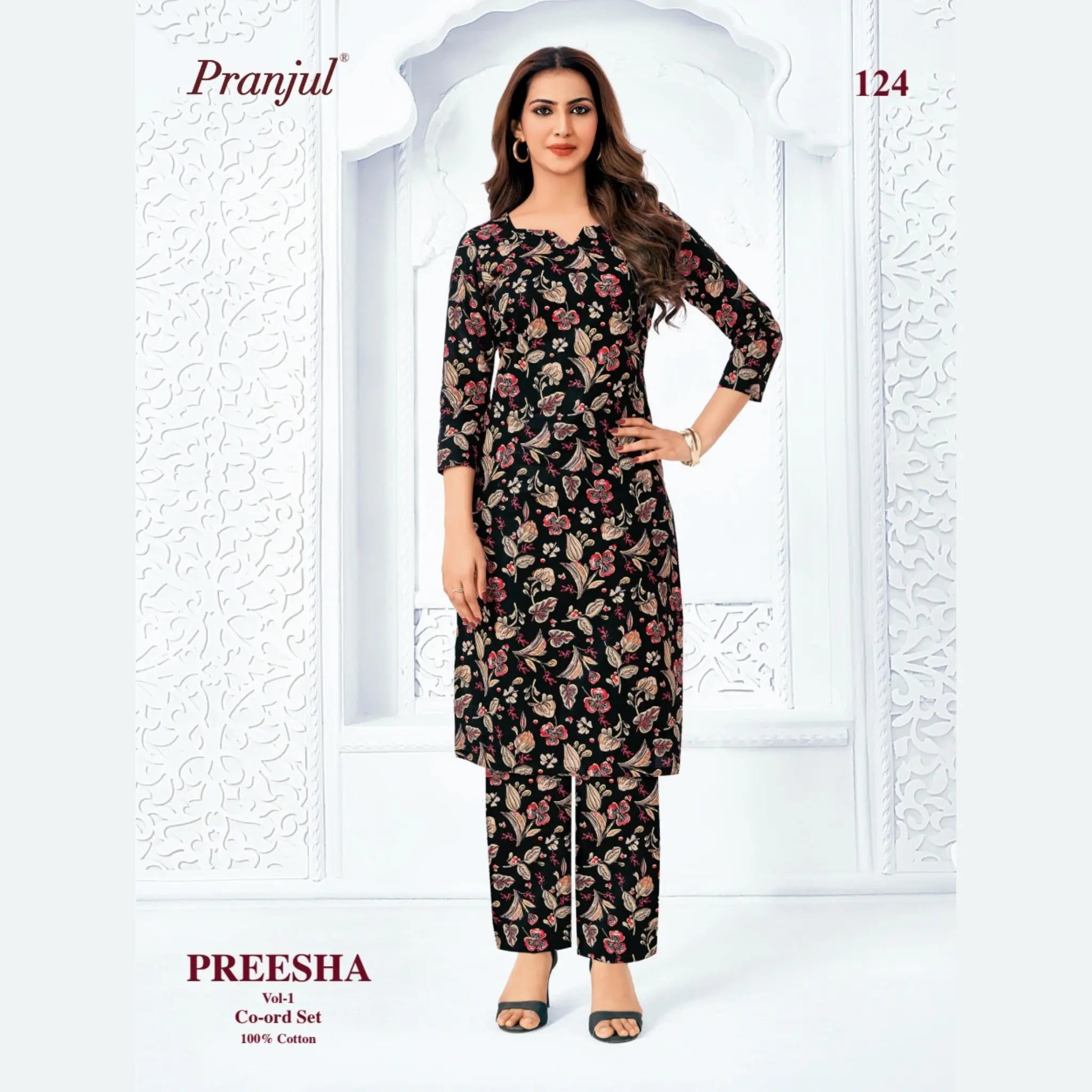 Pranjul Brand - Cotton Co - Ord Set - P124