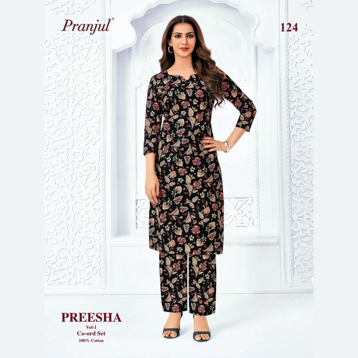 Pranjul Brand - Cotton Co - Ord Set - P124