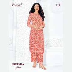 Pranjul Brand - Cotton Co - Ord Set - P125