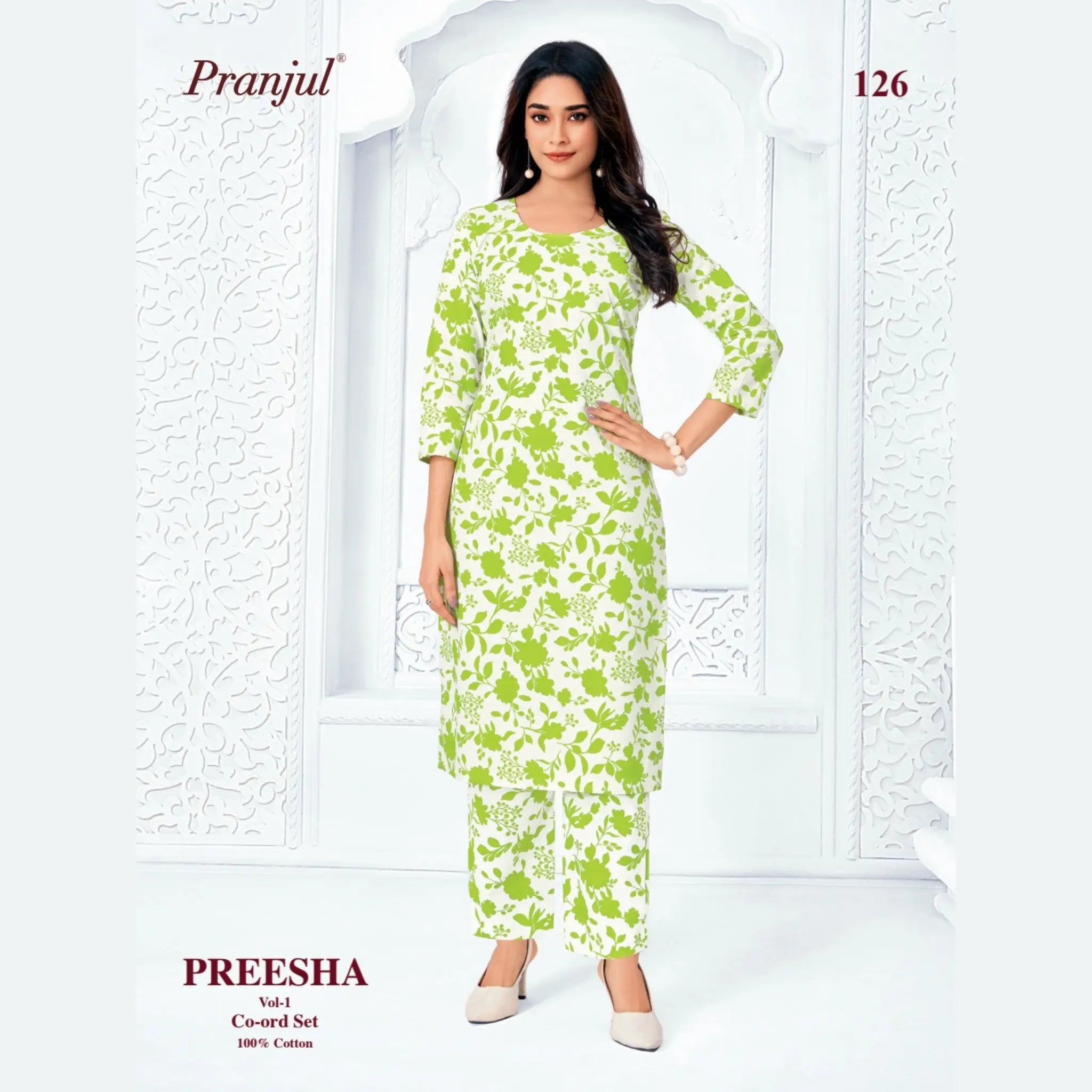 Pranjul Brand - Cotton Co - Ord Set - P126