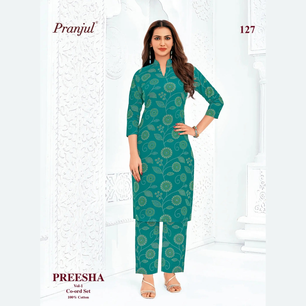 Pranjul Brand - Cotton Co - Ord Set - P127