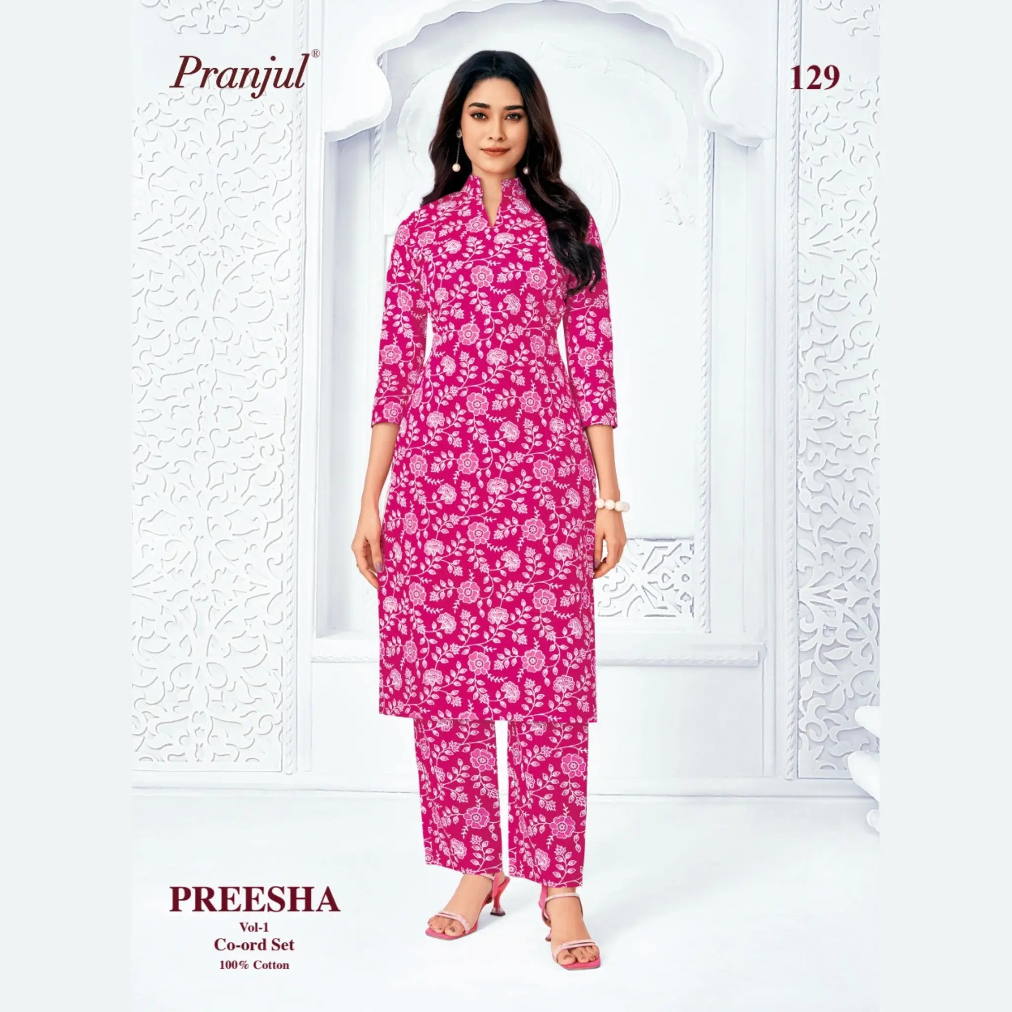 Pranjul Brand - Cotton Co - Ord Set - P129