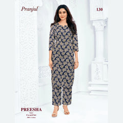 Pranjul Brand - Cotton Co - Ord Set - P130