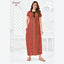 Pranjul Brand Pure Cotton Long Nighties P703