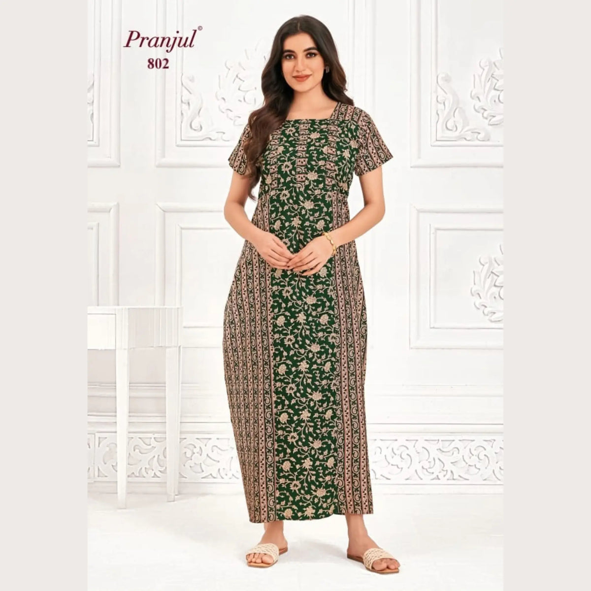 Pranjul Brand Pure Cotton Nighties 802