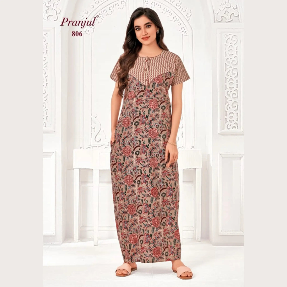 Pranjul Brand Pure Cotton Nighties 806