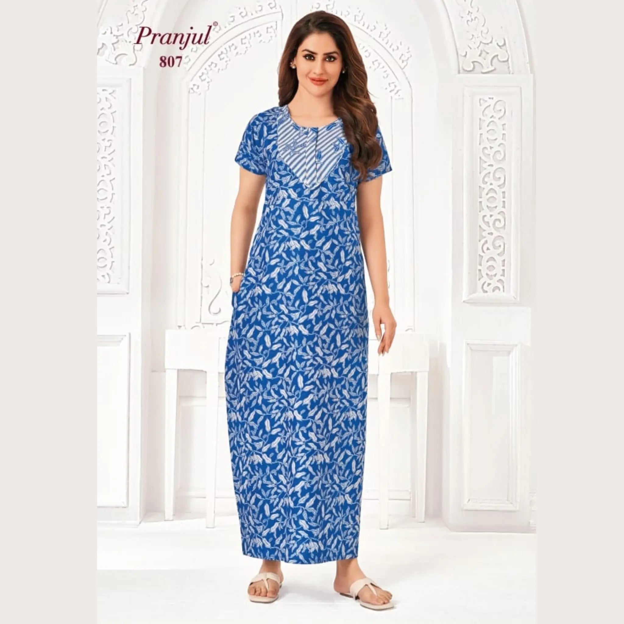 Pranjul Brand Pure Cotton Nighties 807