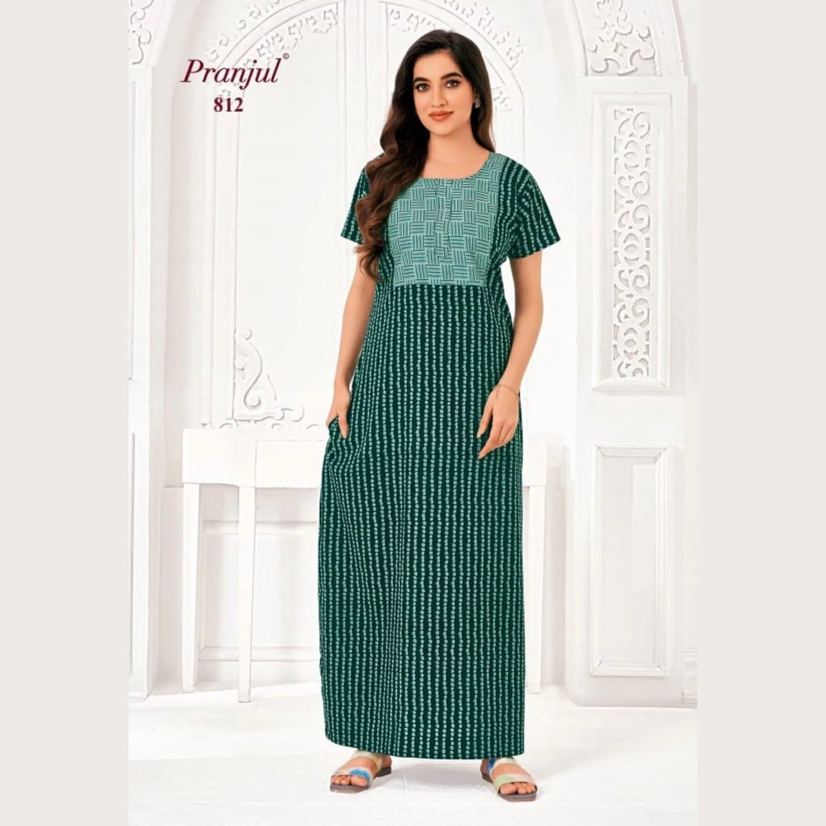 Pranjul Brand Pure Cotton Nighties 812