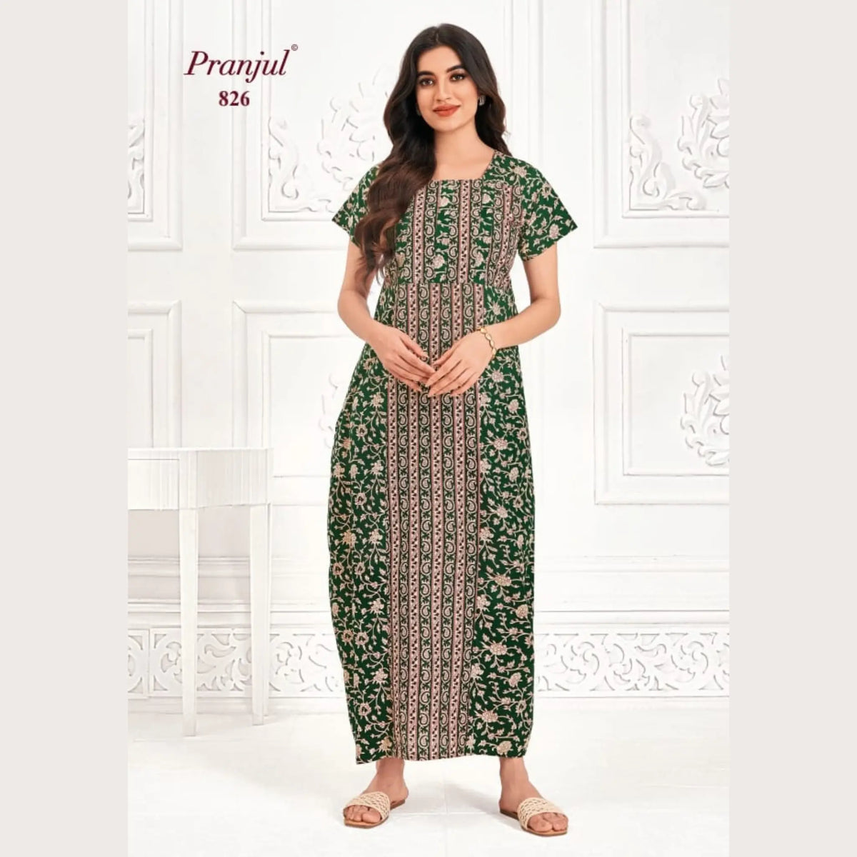 Pranjul Brand Pure Cotton Nighties 826