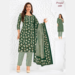 Pranjul Brand Pure Cotton Readymade Churidar - Straight Pant Model - P2309