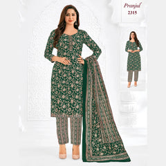 Pranjul Brand Pure Cotton Readymade Churidar - Straight Pant Model - P2315