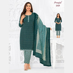 Pranjul Brand Pure Cotton Readymade Churidar - Straight Pant Model - P2325