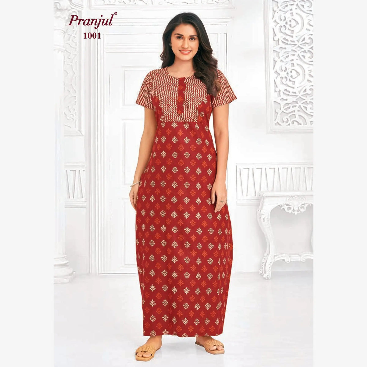 Pranjul Cotton Nighty 1001 Main image
