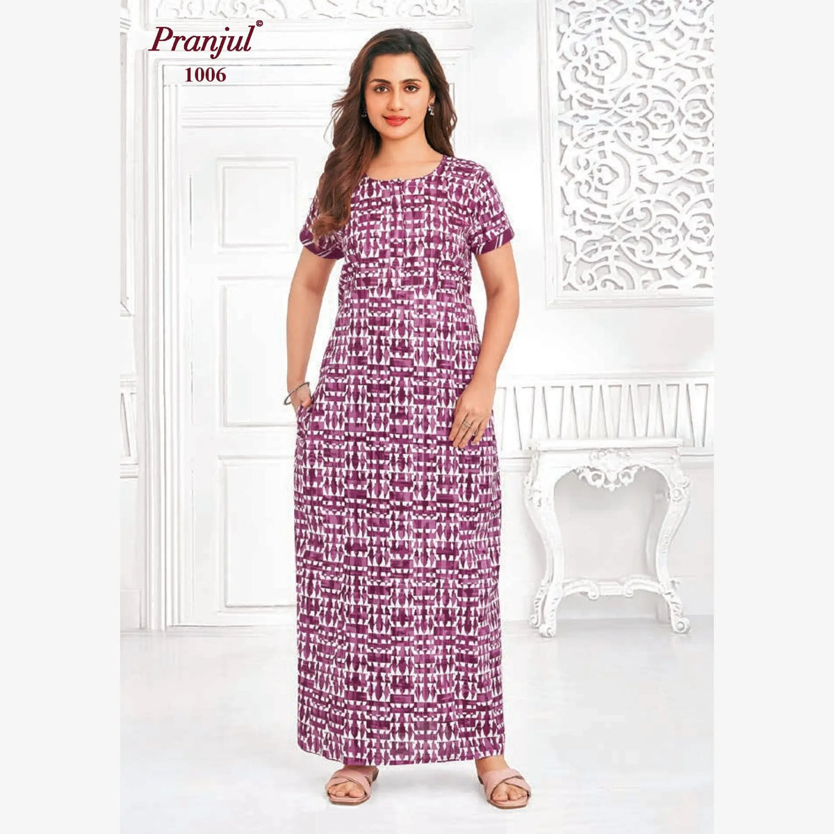 Pranjul Cotton Nighty 1006