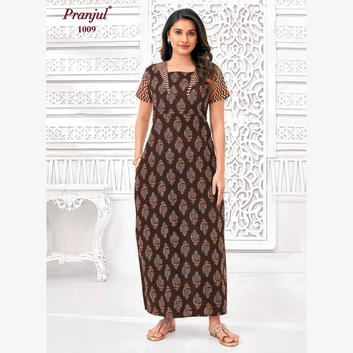 Pranjul Cotton Nighty 1009 Main image