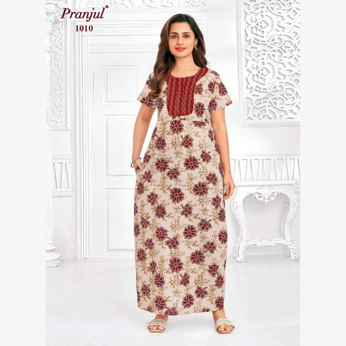 Pranjul Cotton Nighty 1010