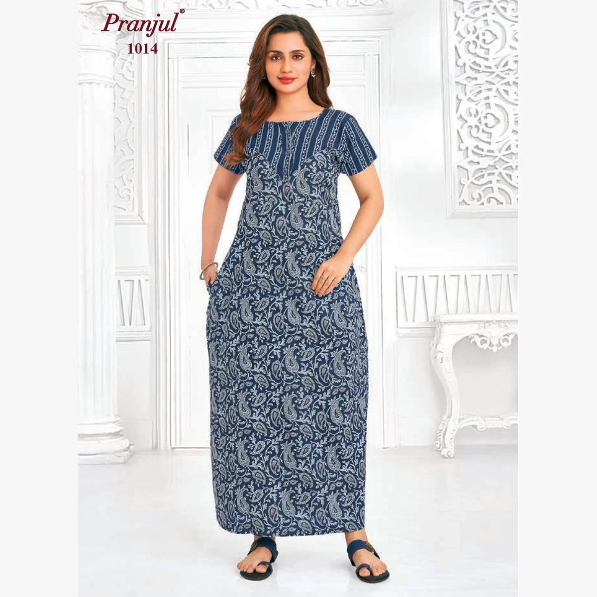 Pranjul Cotton Nighty 1014