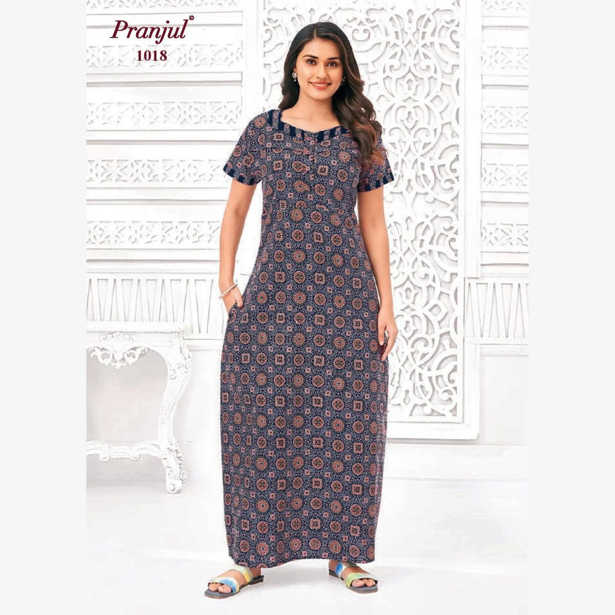 Pranjul Cotton Nighty 1018 Main image