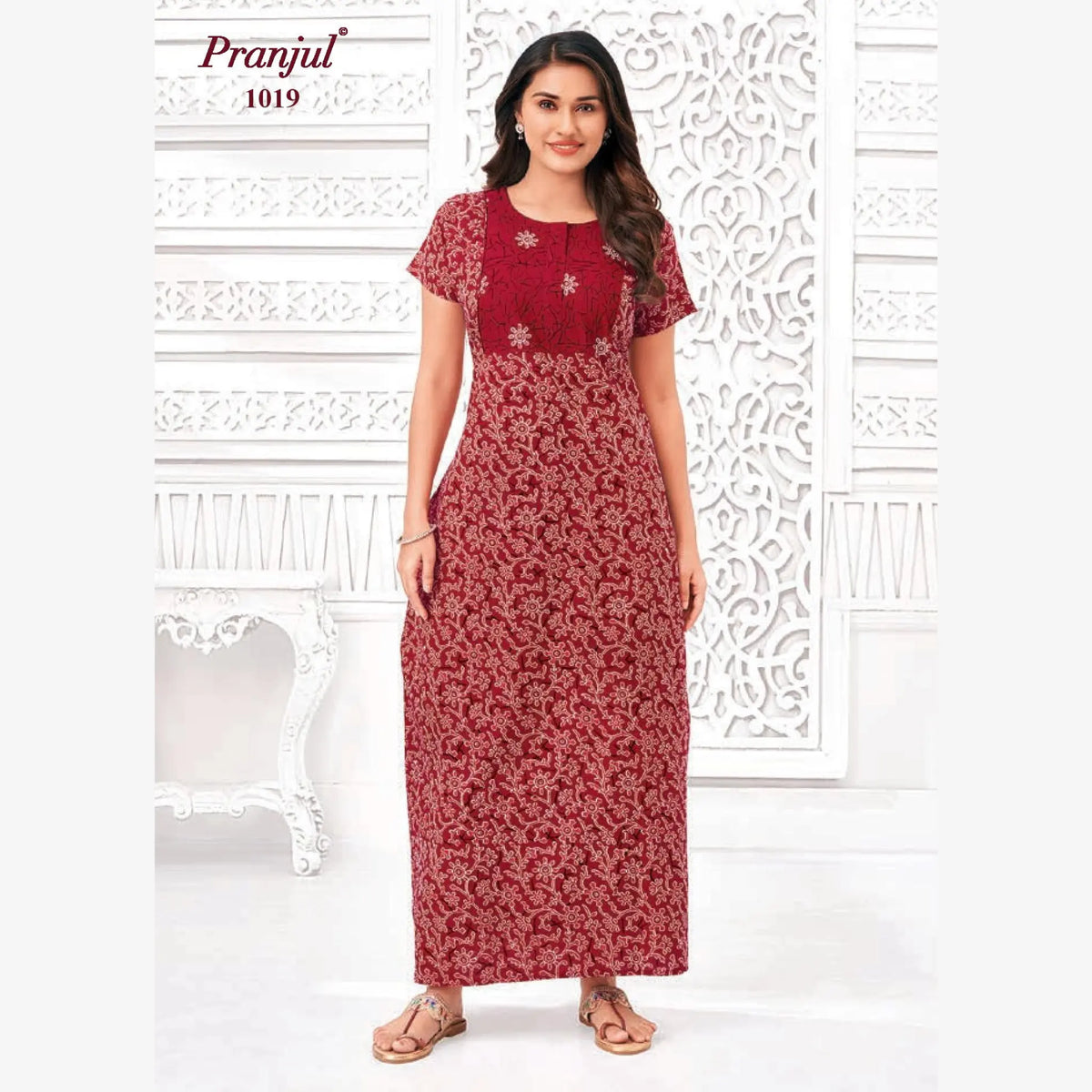 Pranjul Cotton Nighty 1019 Main image