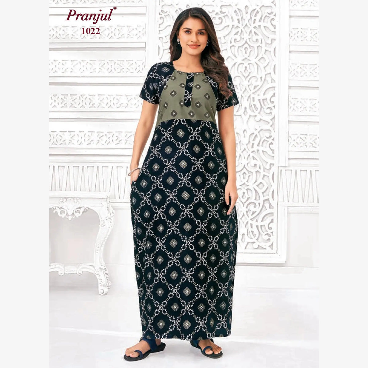 Pranjul Cotton Nighty 1022