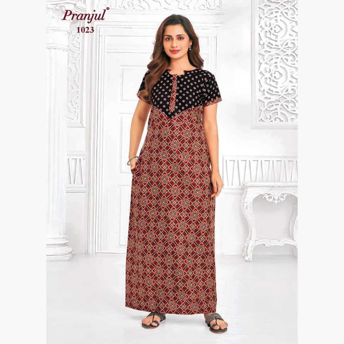 Pranjul Cotton Nighty 1023