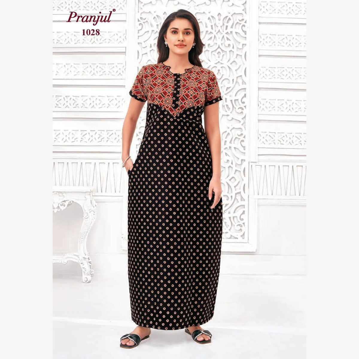 Pranjul Cotton Nighty 1028