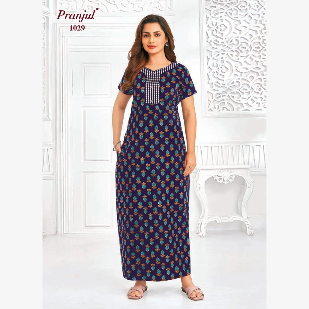 Pranjul Cotton Nighty 1029 Main image