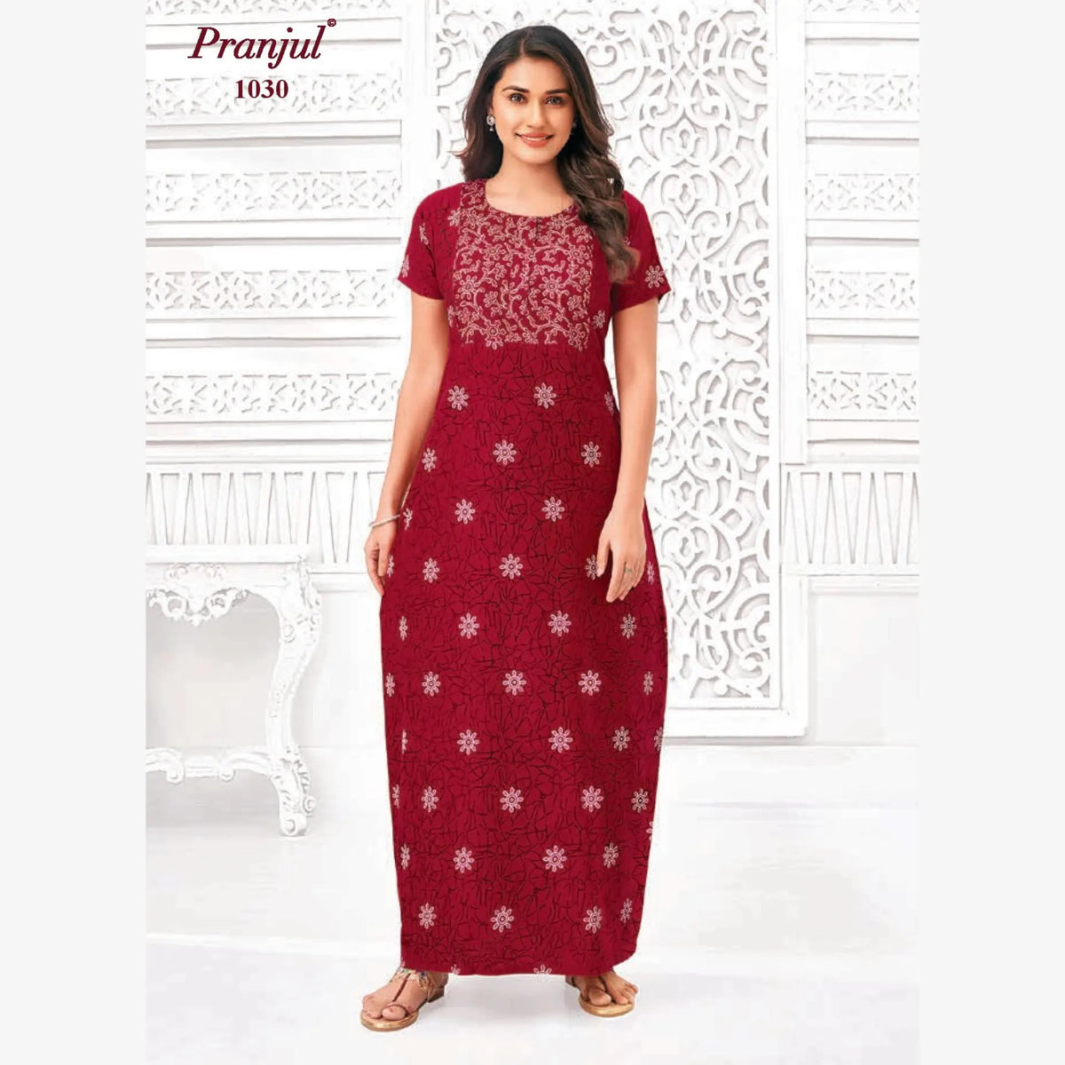 Pranjul Cotton Nighty 1030