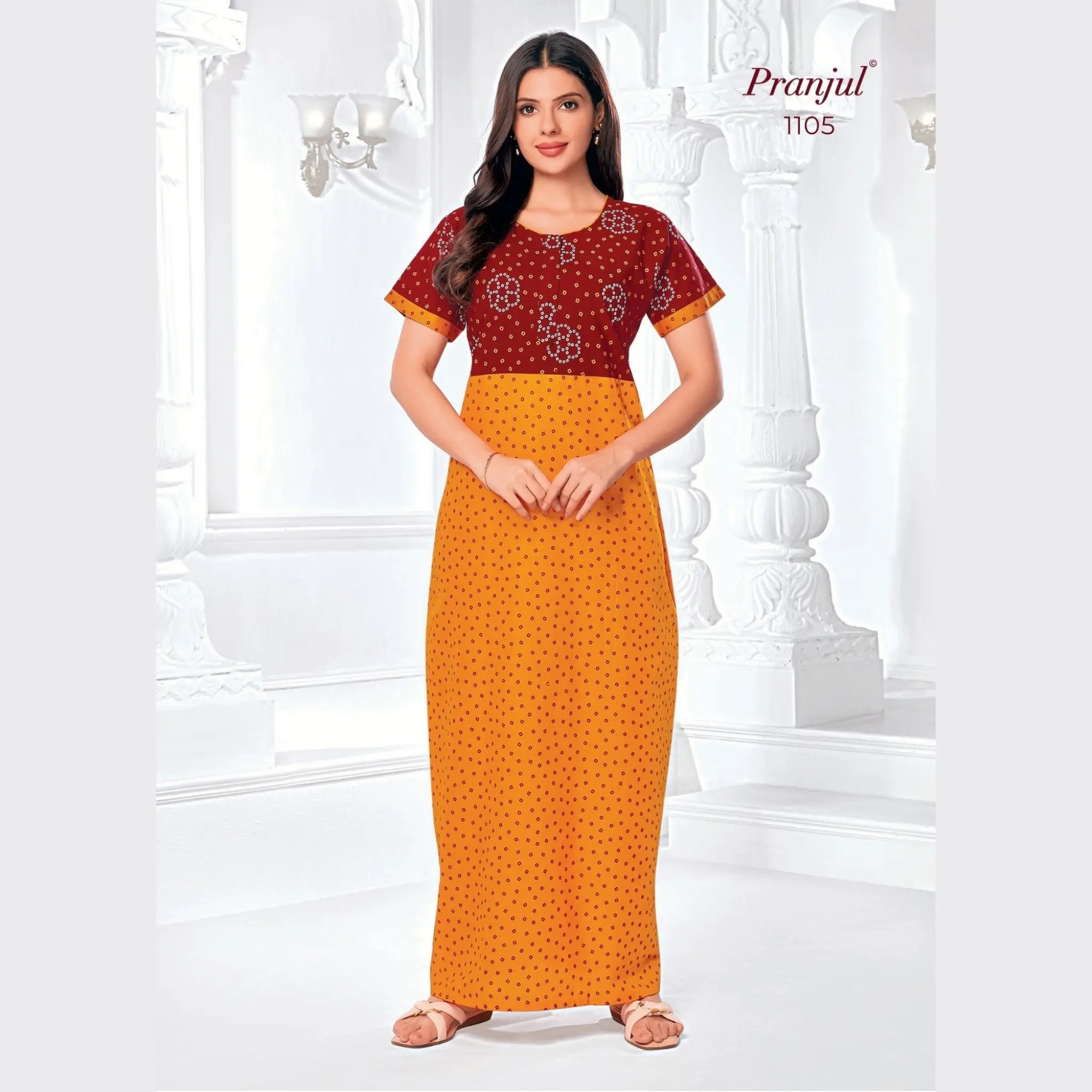 Pranjul Cotton Nighty 1105 Main image