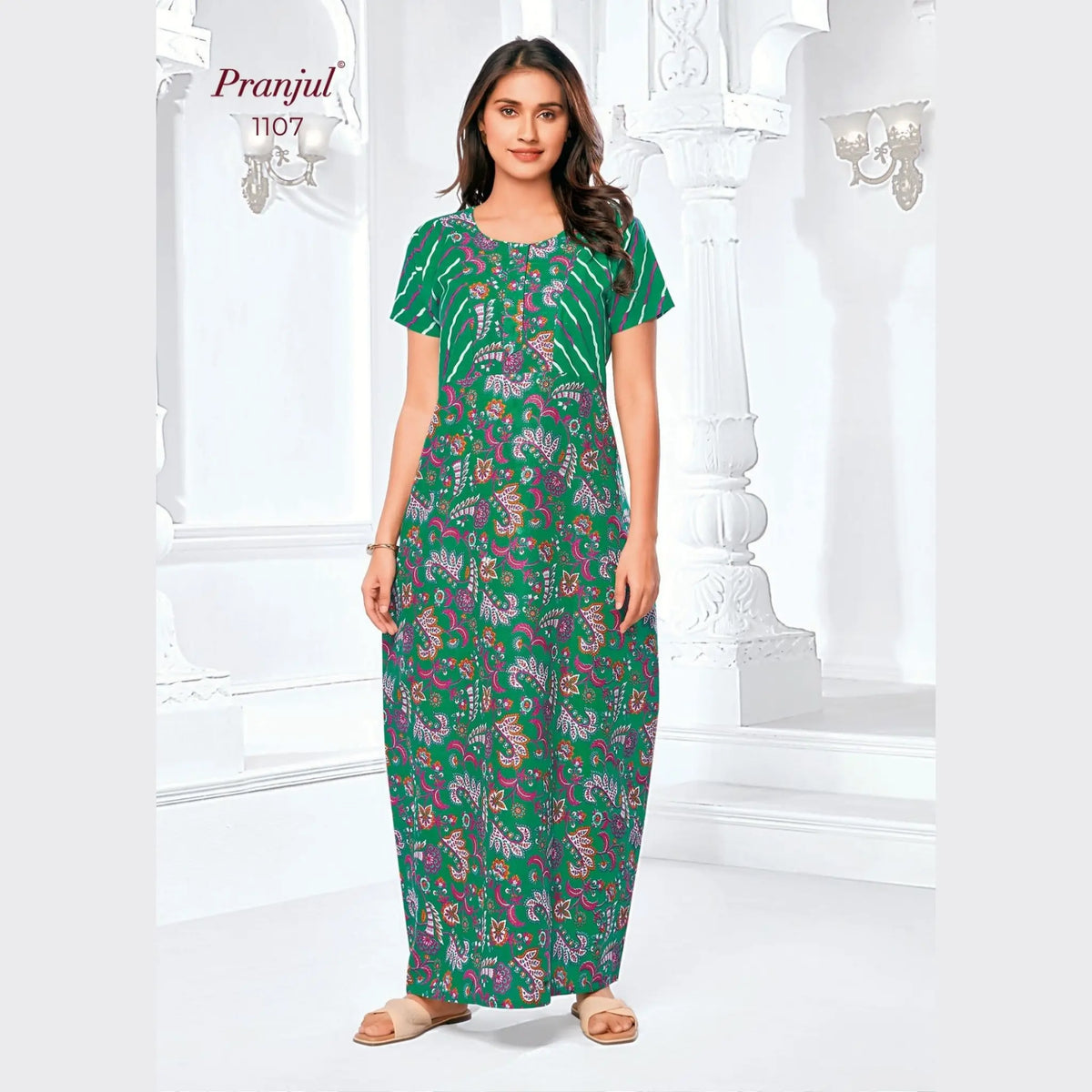 Pranjul Cotton Nighty 1107 Main image
