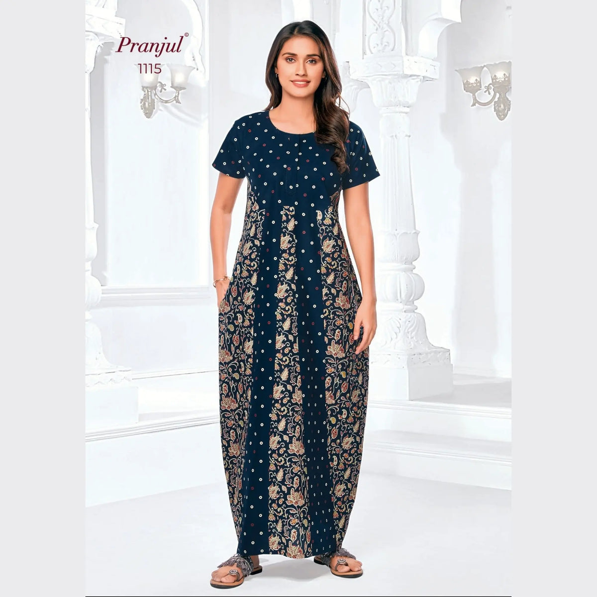 Pranjul Cotton Nighty 1115 Main image