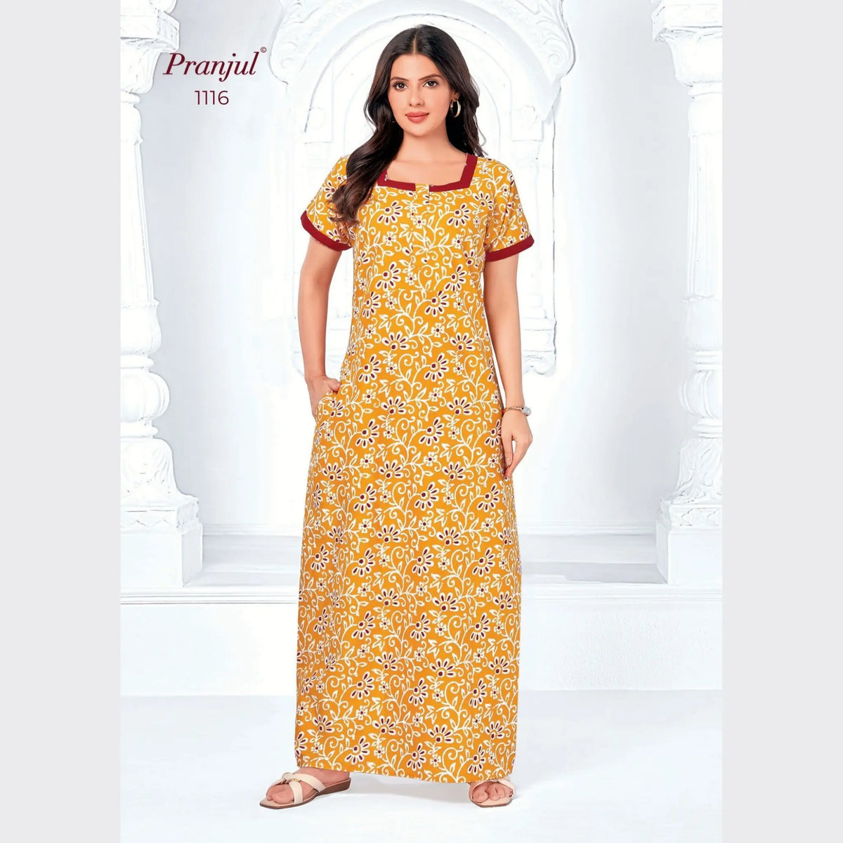 Pranjul Cotton Nighty 1116 Main image