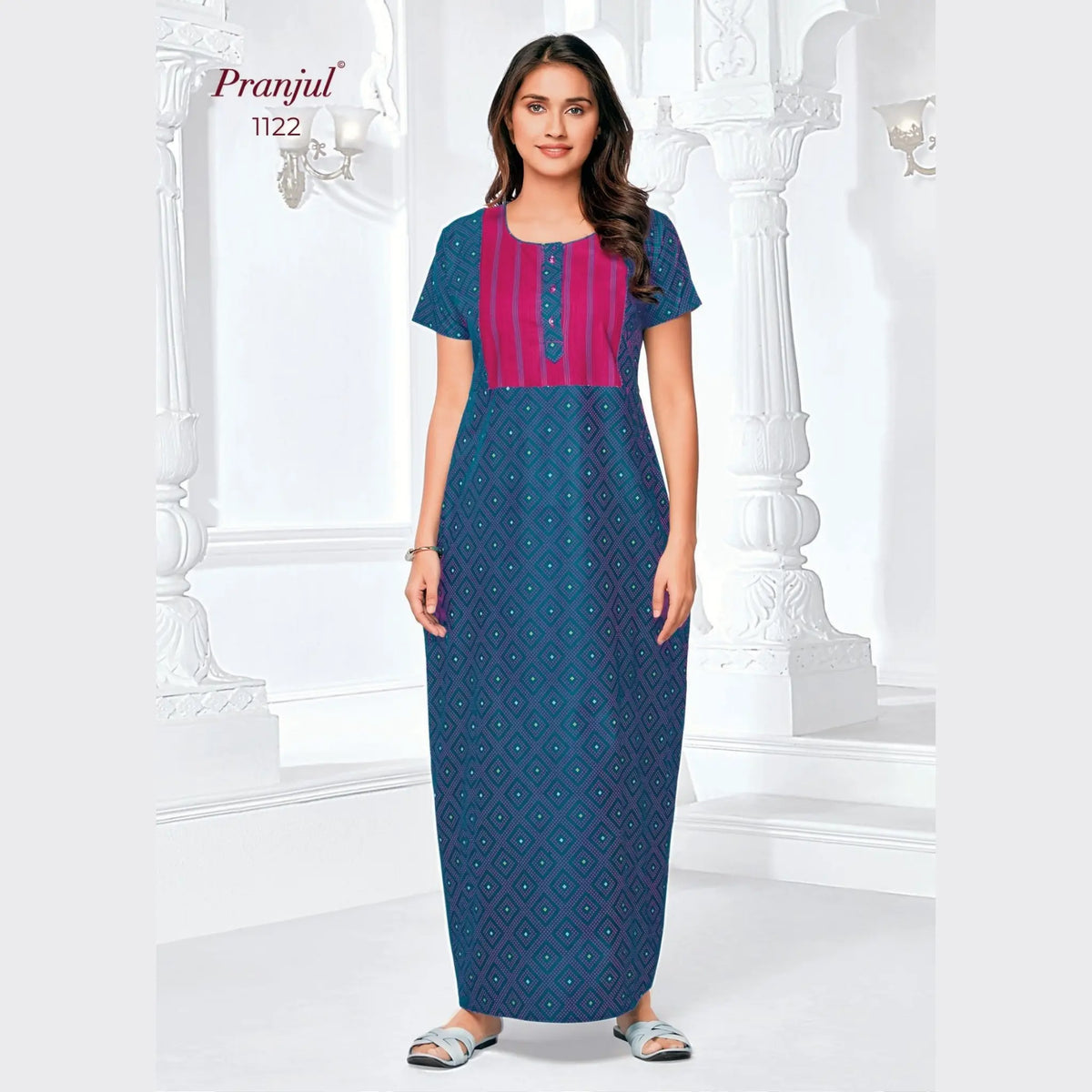 Pranjul Cotton Nighty 1122 Main image