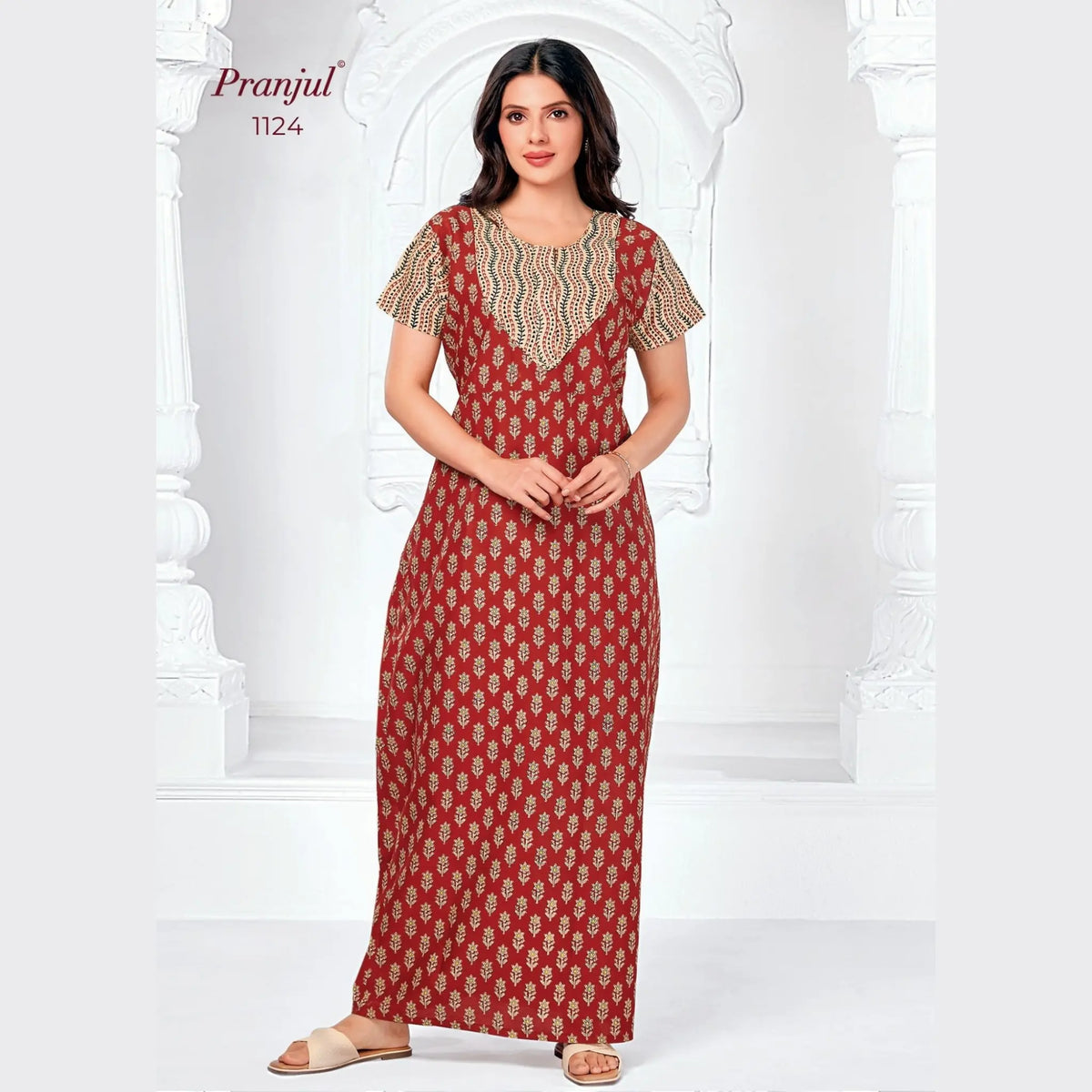 Pranjul Cotton Nighty 1124 Main image
