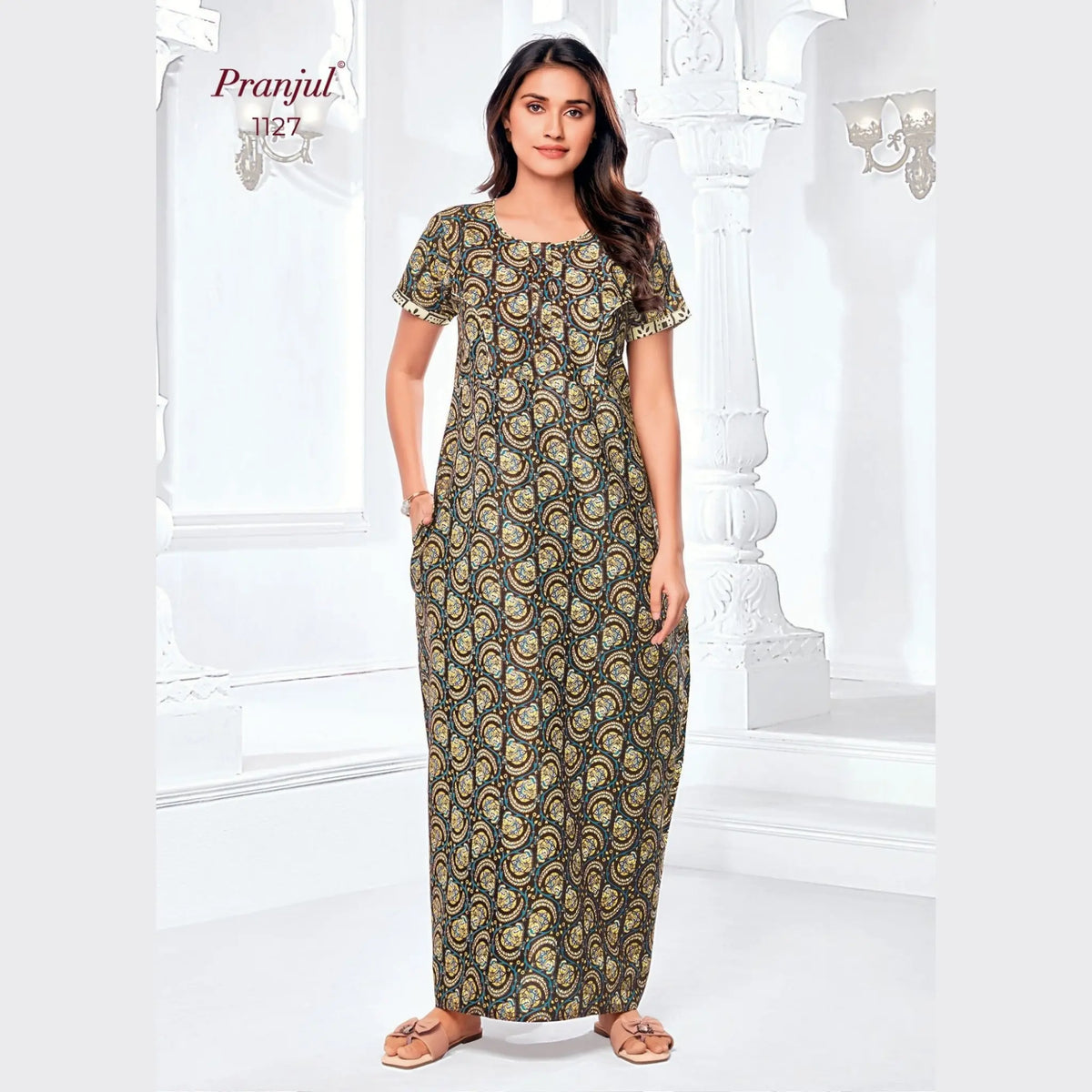 Pranjul Cotton Nighty 1127 Main image