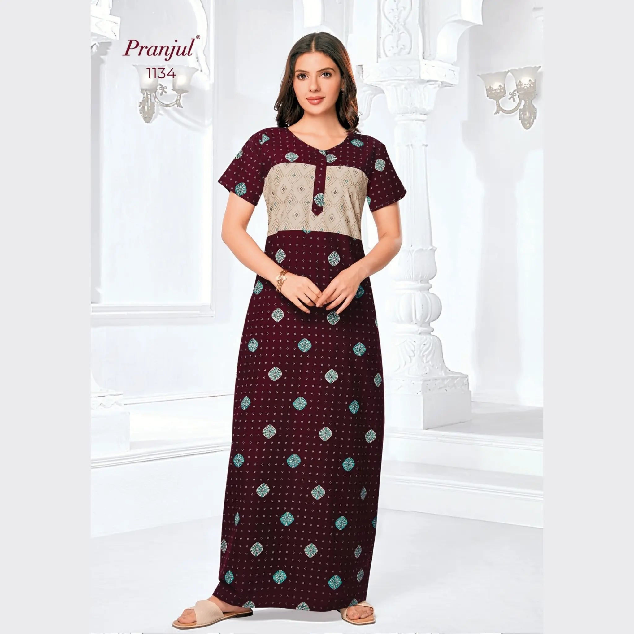 Pranjul Cotton Nighty 1134 Main image