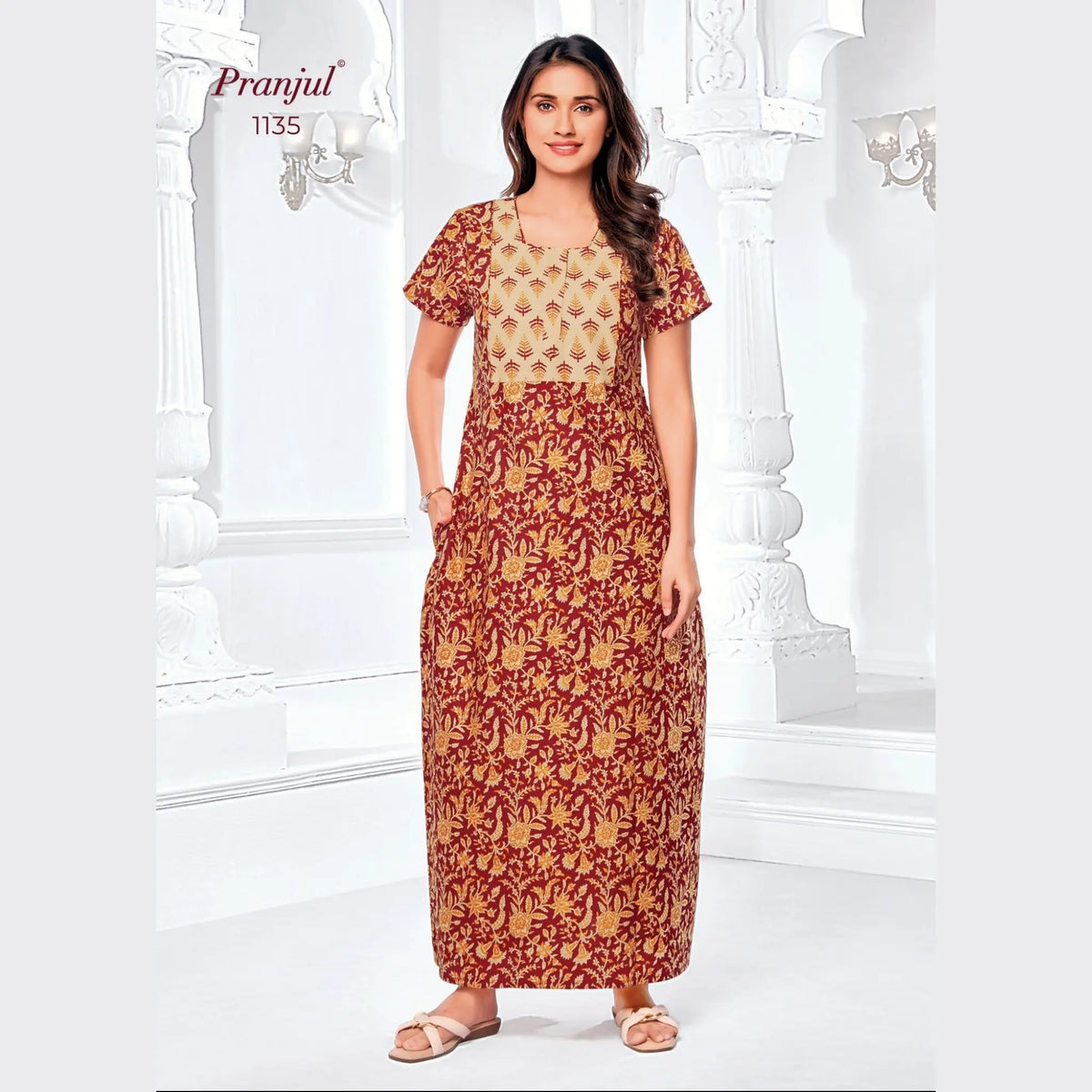 Pranjul Cotton Nighty 1135 Main image