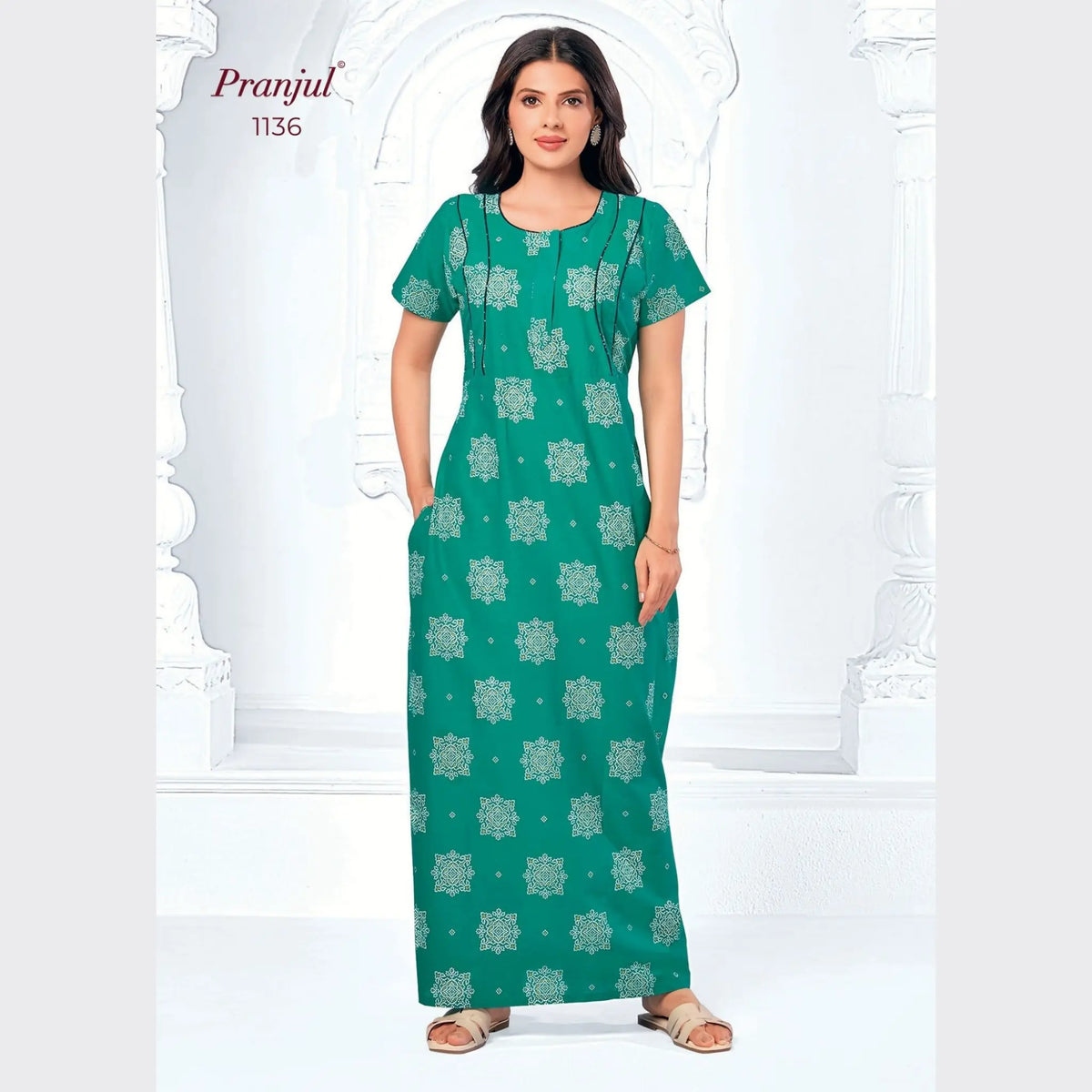 Pranjul Cotton Nighty 1136 Main image