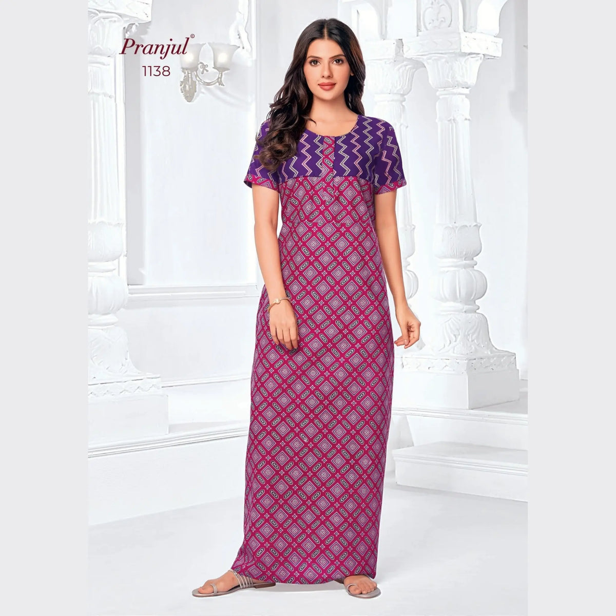 Pranjul Cotton Nighty 1138 Main image