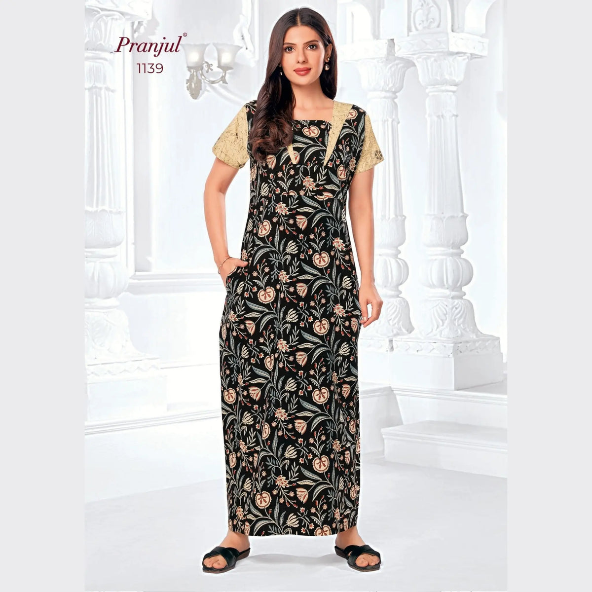 Pranjul Cotton Nighty 1139 Main image