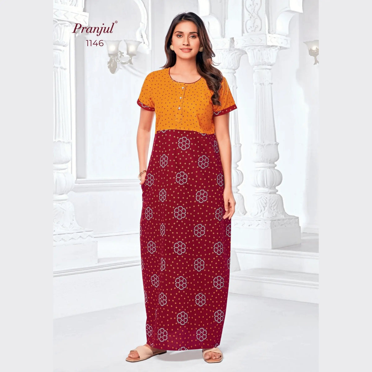 Pranjul Cotton Nighty 1146