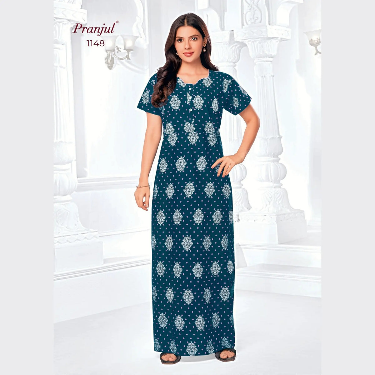 Pranjul Cotton Nighty 1148