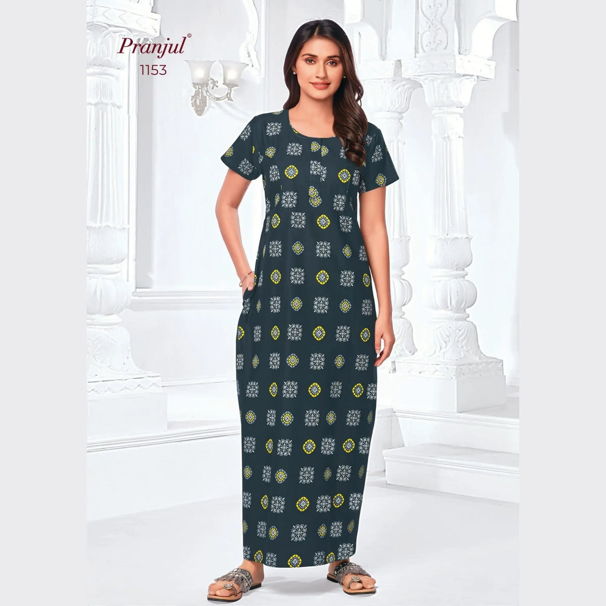 Pranjul Cotton Nighty 1153 Main image